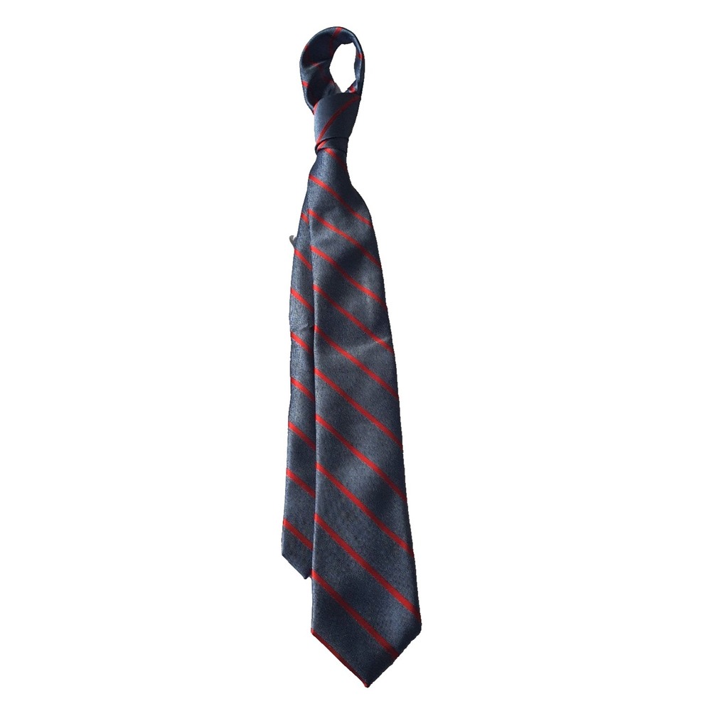 Nautica Men Tie Red Blue Business Career Professional‎ Stripes 57'